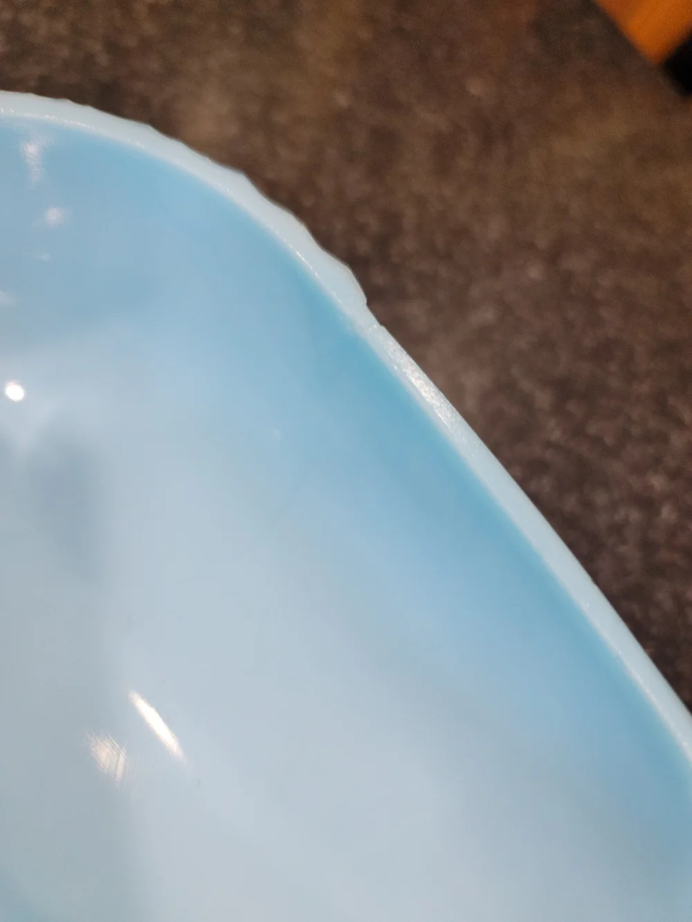 Vintage Portieux Vallerysthal Blue Milk Glass Squirrel Acorn Covered Dish France